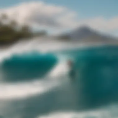 Iconic Surfing Spots in Maui A collage of iconic surfing spots in Maui, showcasing diverse wave conditions