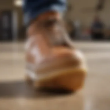 Innovative Grip Technology in Cup Sole Skate Shoes Close-up of cup sole skate shoe showcasing grip technology