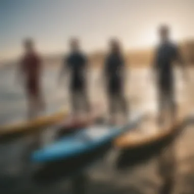 Diverse Electric Surfboard Models Overview Comparison of different electric surfboard models