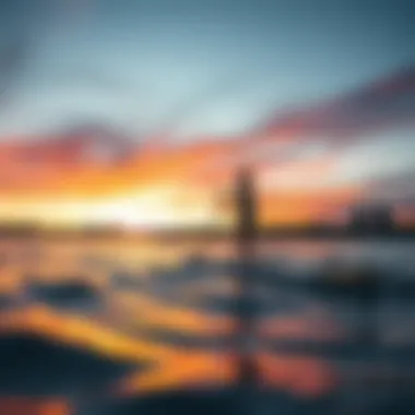 Vibrant sunset over Austin's waterways