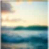 A tranquil surf spot in Honolulu with gentle waves perfect for beginners