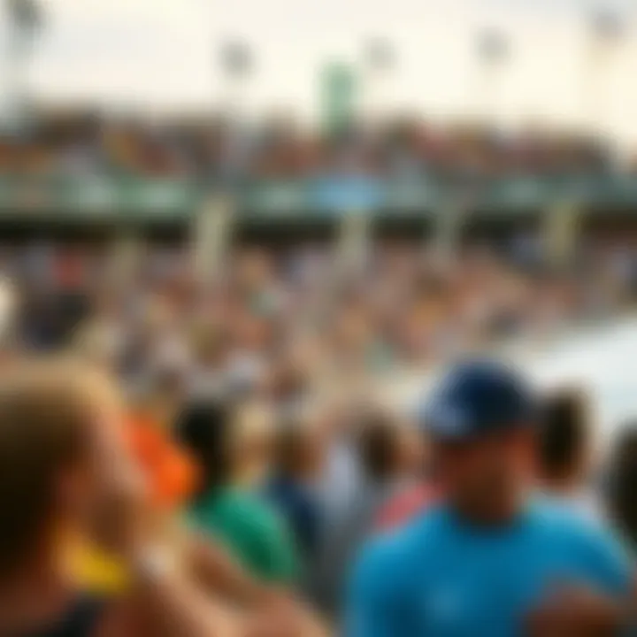 Spectators Enjoying the Event A vibrant crowd witnessing the thrill of the competition