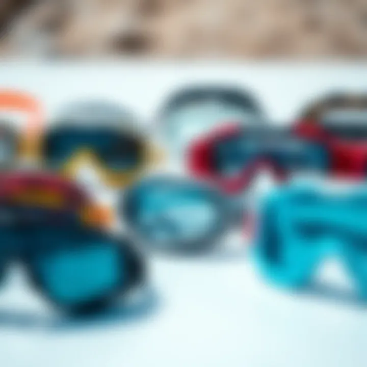 Diverse Selection of Goggles Diverse selection of goggles showcasing various styles and features.