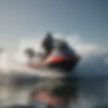 Engine Performance Insights Close-up of a jet ski's performance features