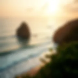 A stunning beach view showcasing perfect surf conditions