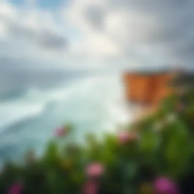 Serene coastline with perfect surf conditions