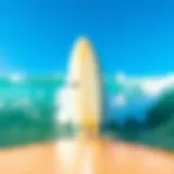 A longboard surfboard showcasing stability for beginners