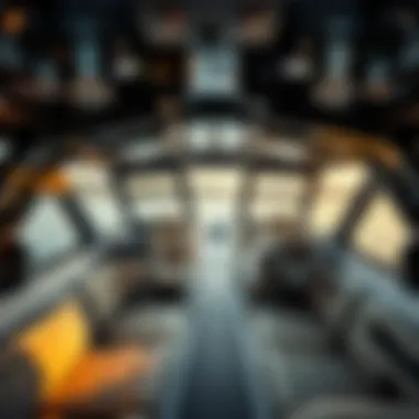 Interior features of a modern wakesurf boat