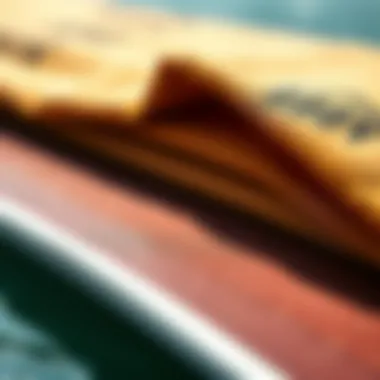 Detailed view of the materials used in Body Glove surfboards