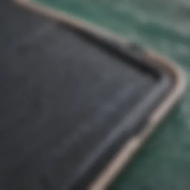 Detailed Features of a Boogie Board Case Close-up of a high-quality boogie board case showcasing its features