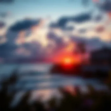 Breathtaking Sunset at C Street Sunset view of C Street surf spot