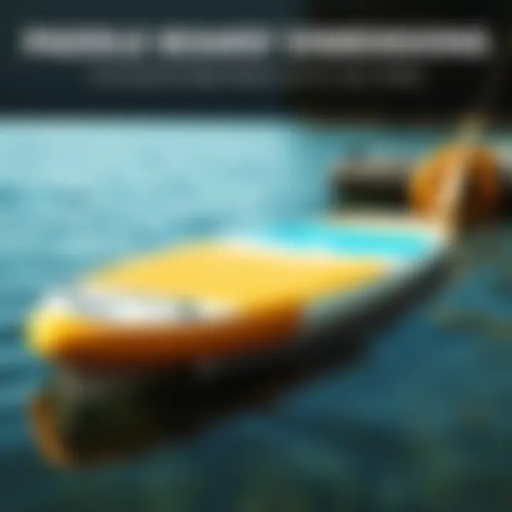 Comparison of Paddle Board Dimensions Visual comparison of paddle board dimensions