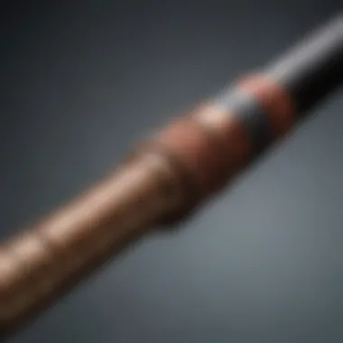 Close-up of the materials used in the Penn Prevail II Surf Rod