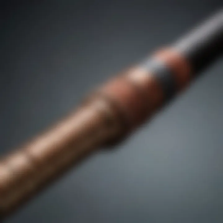 Close-up of the materials used in the Penn Prevail II Surf Rod