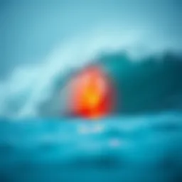 Visual representation of global temperature rise