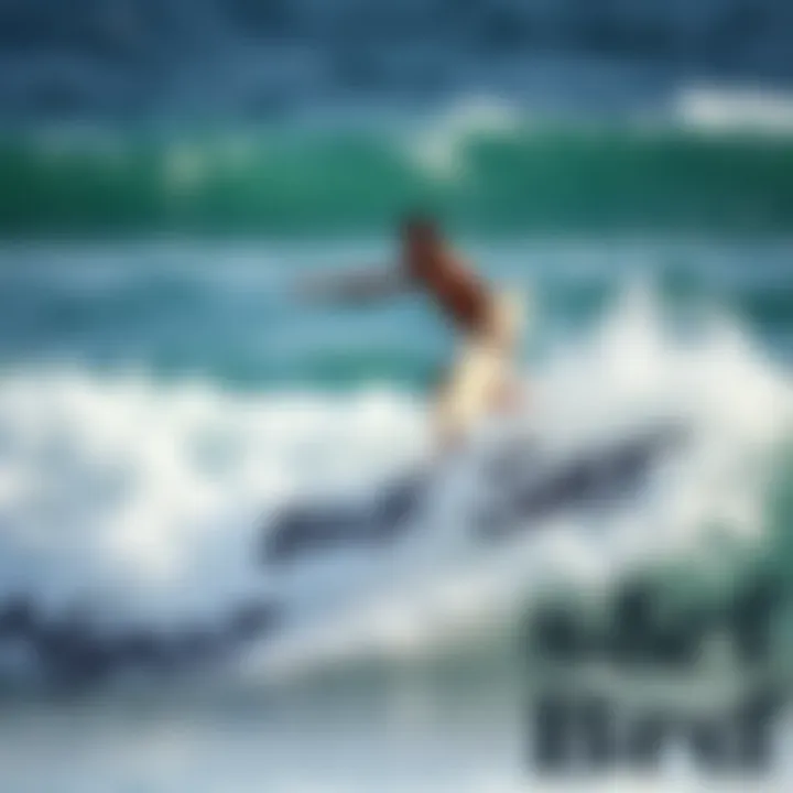 A vibrant surf scene illustrating contemporary surf culture