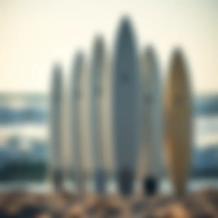 Illustration of Various Surfboard Shapes and Their Functions Visual guide to surfboard shapes