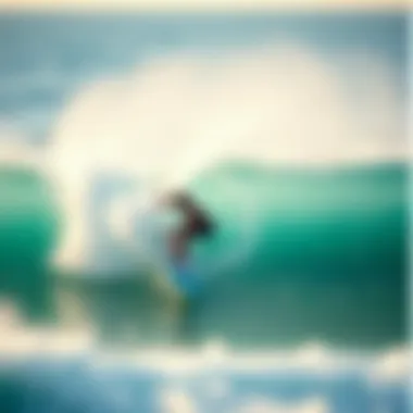 Perfectly Matched Board for Optimal Surfing Experience Surfer riding a wave with the right board