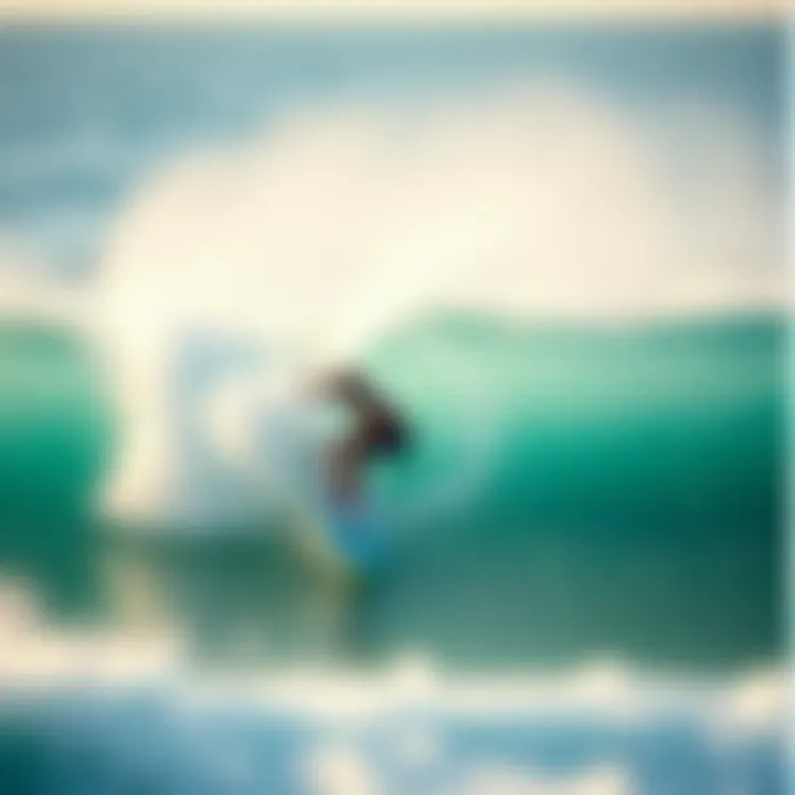 Perfectly Matched Board for Optimal Surfing Experience Surfer riding a wave with the right board