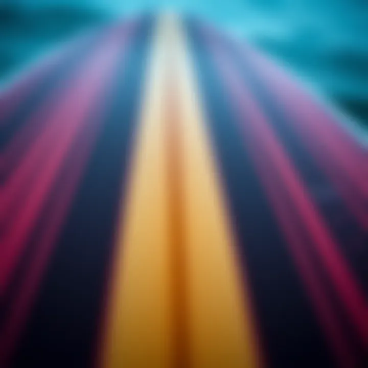 Advanced Construction of the Duotone Neo SLS Close-up of the advanced construction technology used in the board