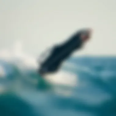 The Duotone Neo SLS in Action Surfer executing a trick on the Duotone Neo SLS in action