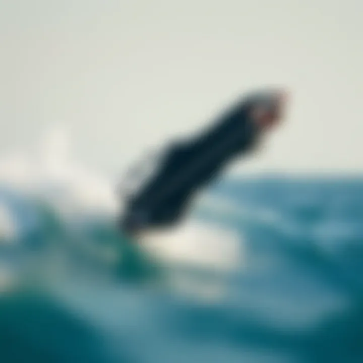 The Duotone Neo SLS in Action Surfer executing a trick on the Duotone Neo SLS in action