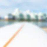 A pristine surfboard ready for wax removal