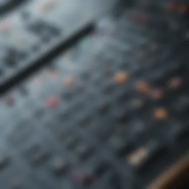 Innovative Control Interface Close-up of advanced control panel on an electric board