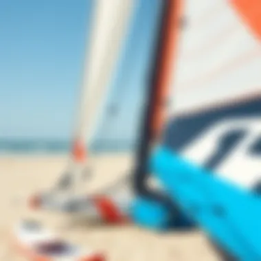 Sail Rigging Essentials Sail rigging setup on a sunny beach