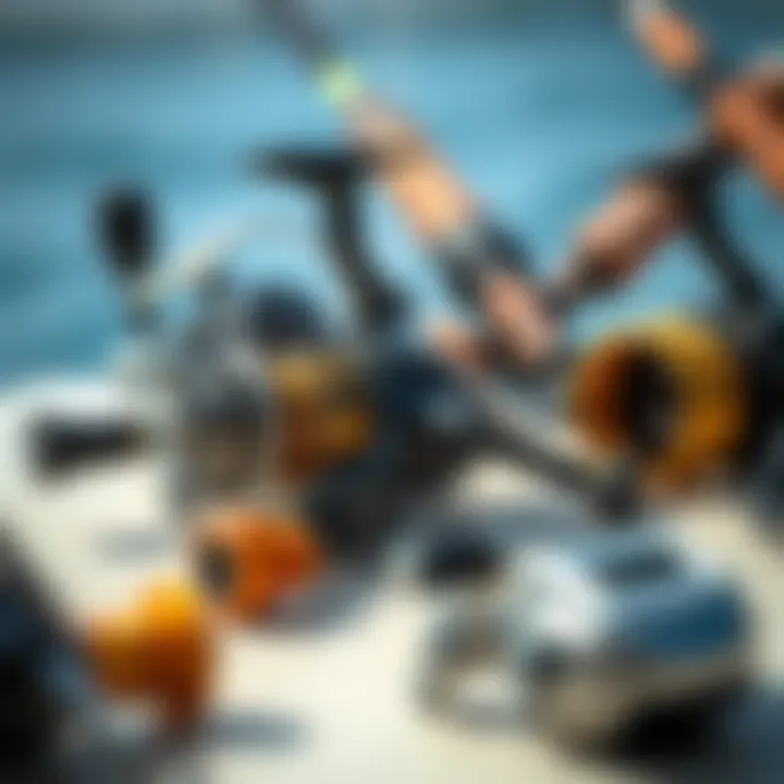 Types of Fishing Reels for Surf Angling Various fishing reels categorized by type and function