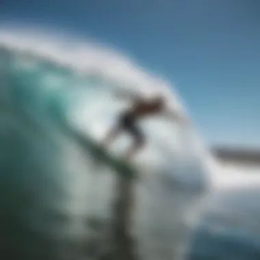 Core Stability Training for Surfing Dynamic exercise showcasing core stability for surfers