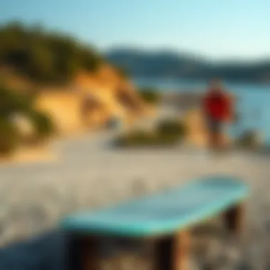 Scenic outdoor location ideal for longboarding