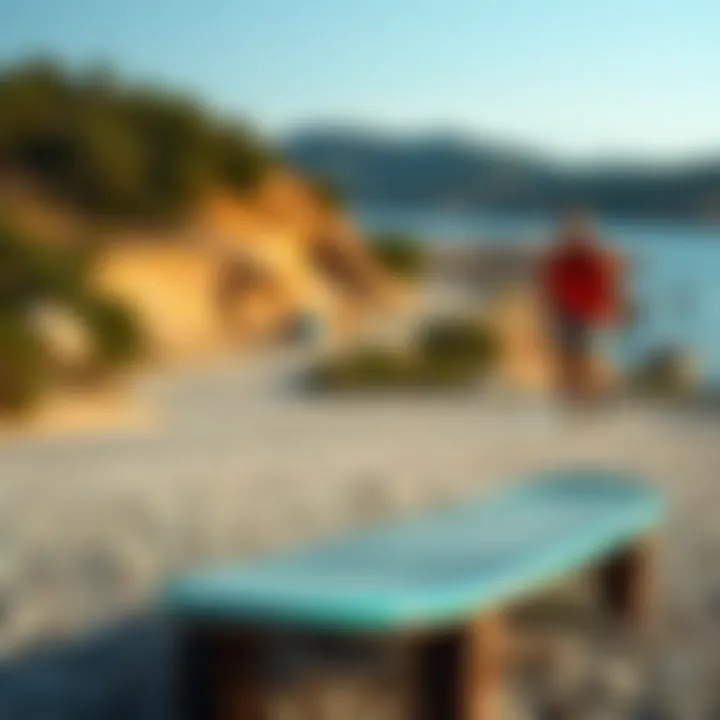 Scenic outdoor location ideal for longboarding