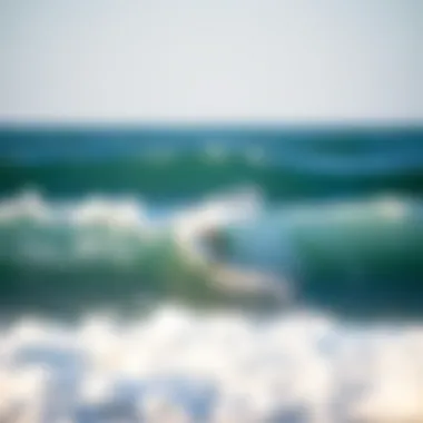 A budget-friendly surfboard in action on the waves