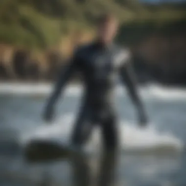 Innovative Wetsuit Technology and Design Innovative wetsuit technology highlighted through a sleek design and advanced features