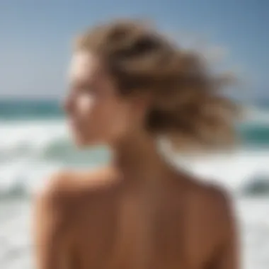Artistic Presentation of Surf Hair Paste Garnier Surf Hair Paste in an artistic setting