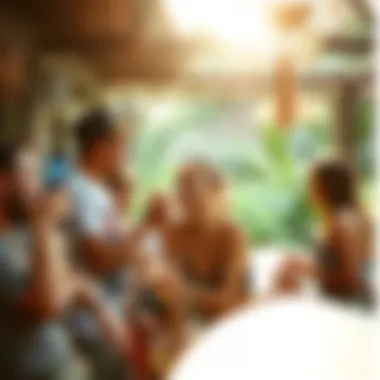 Energizing Vibe at Kima Surfcamp The vibrant atmosphere at Kima Surfcamp with guests enjoying their stay