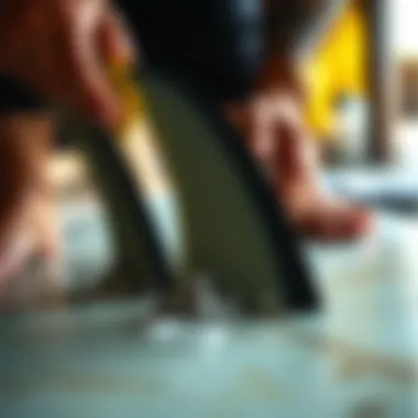 Maintenance tips displayed through visuals of fin care and cleaning