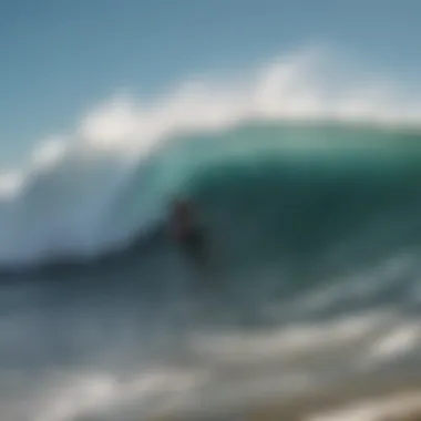 Vibrant waves crashing at Ocean Beach