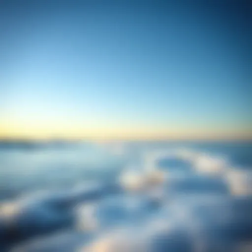 The Therapeutic Essence of Ocean Water A serene beach scene highlighting the therapeutic quality of ocean water