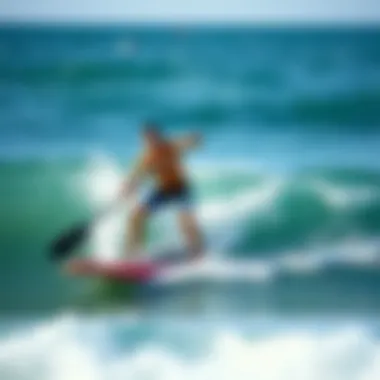 Demonstration of proper paddle technique