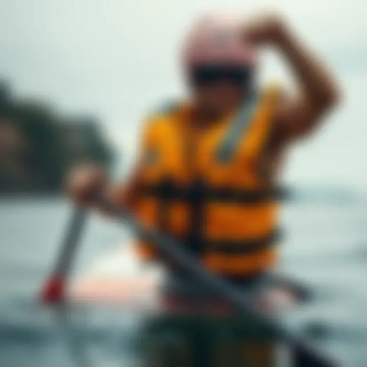 Safety gear for paddle boarding