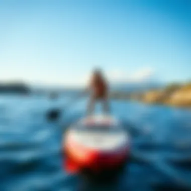 Scenic paddle boarding location