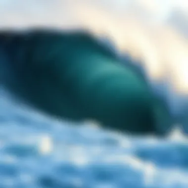 The Majesty of Pipeline Waves A breathtaking view of Pipeline waves crashing onto the shore