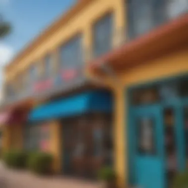 Exterior of Ron Jon Surf Shop Exterior view of Ron Jon Surf Shop showcasing its vibrant signage