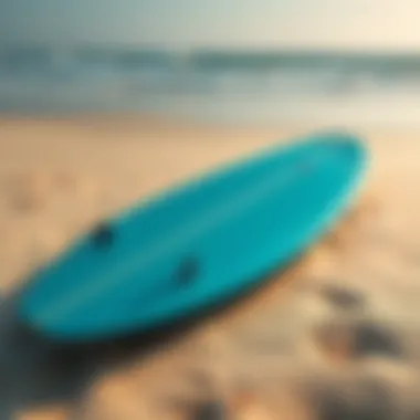 SBG8300 Surfboard on Beach Sand SBG8300 surfboard laid out on the beach