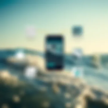 Features of Surf Check Applications Illustration of various surf check application features