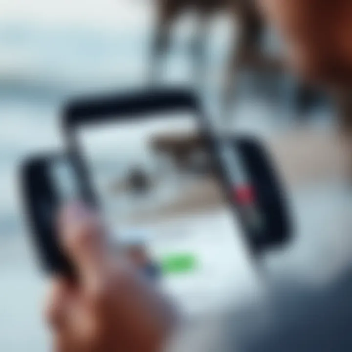 Groupon discounts for surf lessons displayed on a smartphone