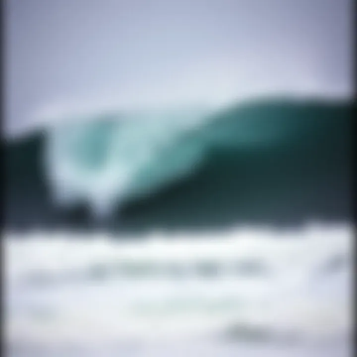 Waves and Rebellion: A Visual Journey An artistic representation of waves crashing against a backdrop of rebellion.