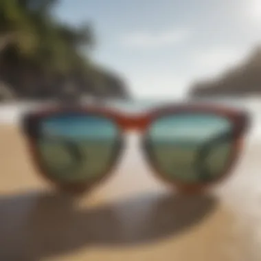 Eco-friendly surf sunglasses made from sustainable materials